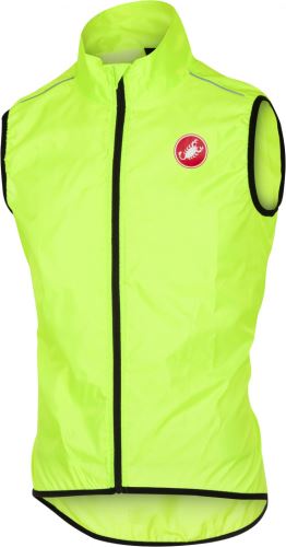 Pánská cyklistická vesta Castelli Squadra Vest Yellow Fluo vel. XL