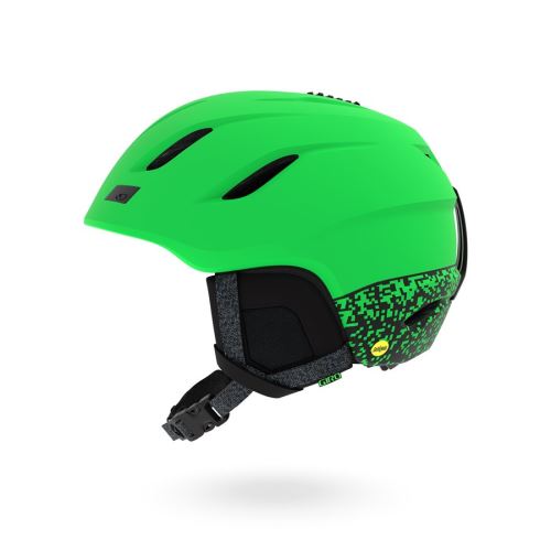 Lyžařská helma GIRO Nine MIPS - mat bright green vel. L (59–62,5 CM)