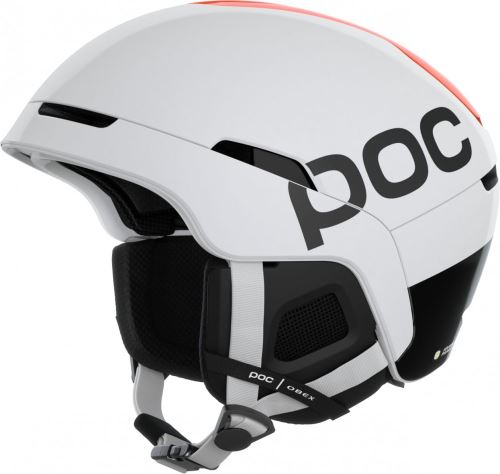 lyžařská helma POC Obex BC MIPS - Hydrogen White/Fluorescent Orange AVIP