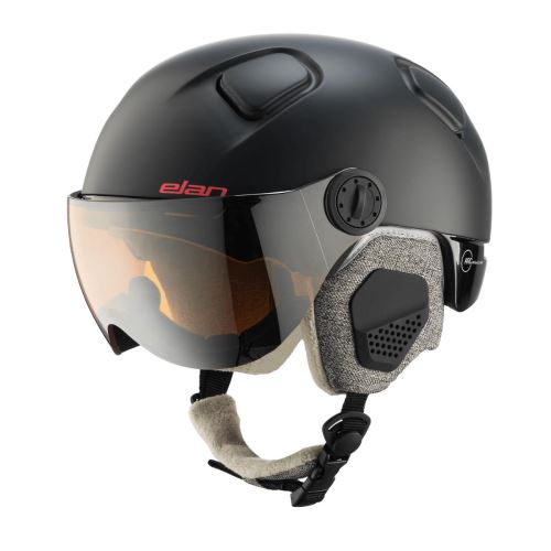 dámská lyžařská helma Elan EVOQUE PRO VISOR - Black