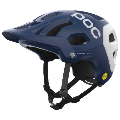 cyklistická helma POC Tectal Race MIPS - Lead Blue/Hydrogen White Matt