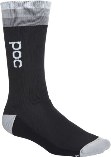 cyklistické ponožky POC Essential Mid Length Sock - Uranium Multi Black - vel. 39-41