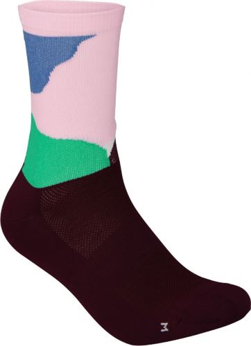 cyklistické ponožky POC Essential Print Sock - Color Splashes Multi Opal/Basalt vel. M (39-41)