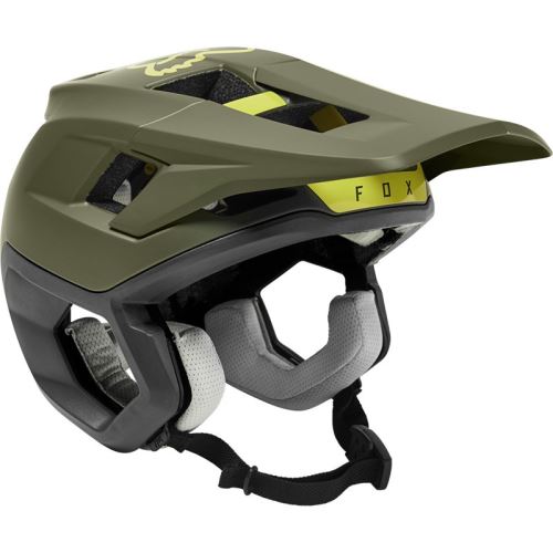 cyklistická helma FOX Dropframe Pro Helmet - Olive Green