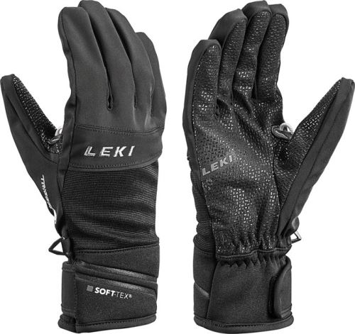 Lyžařské rukavice Leki Slate S - Black - vel 10
