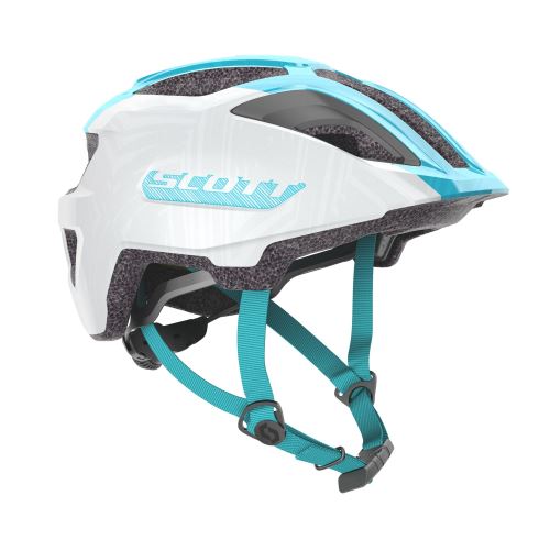 dětská cyklistická helma Scott Jr Spunto (CE), pearl white/breeze blue RC