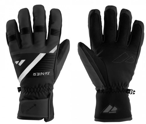 Lyžařské rukavice Zanier Jerzens GTX - black/white - vel. 8