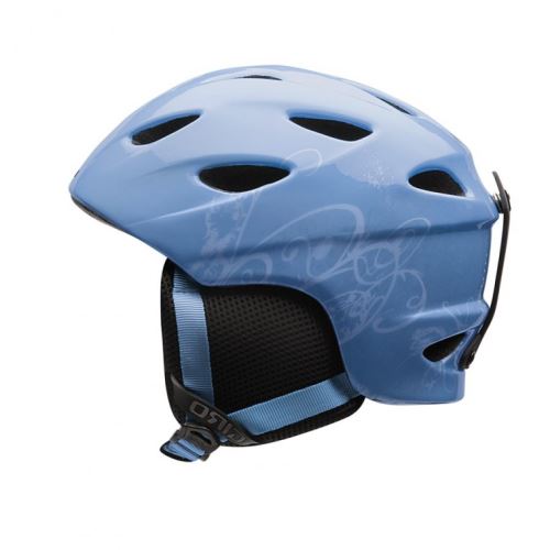 Dětská lyžařská helma Giro G9 Jr. Light Blue Swirls vel. S (52-55,5 cm)