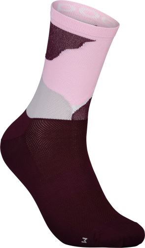 cyklistické ponožky POC Essential Print Sock - Color Splashes Multi Propylene Red vel. M (39-41)
