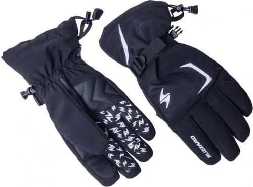 Lyžařské rukavice Blizzard Reflex Ski Gloves Black/Silver vel. 10