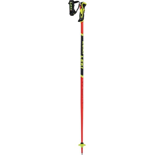 Juniorské závodní hole Leki WCR Lite SL 3D, fluorescent red-black-neonyellow, 105 cm