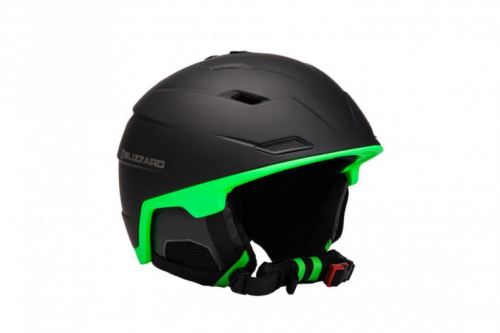 Lyžařská helma BLIZZARD DOUBLE black matt/neon green vel. 60-62