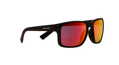 sluneční brýle BLIZZARD sun glasses PCSC606011, rubber black + gun decor points, 65-17-135 Velikost 65-17-135