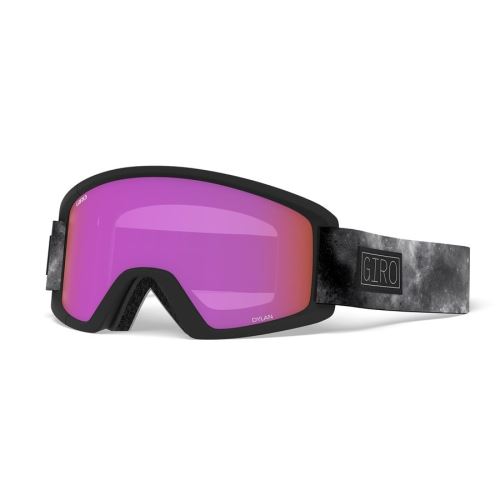 Dámské lyžařské brýle GIRO Dylan - Black White Cosmos Amber Pink/Yellow (2skla)