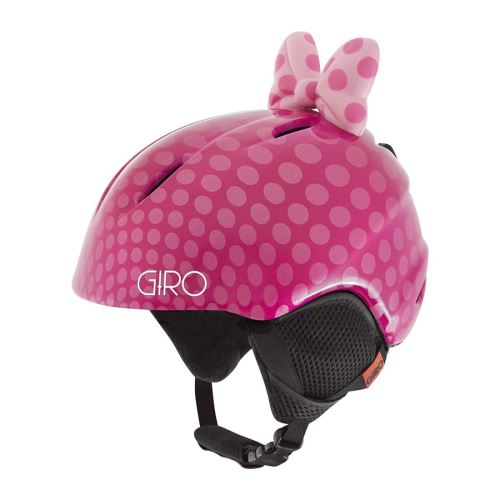 Dětská lyžařská helma GIRO Launch Plus - pink bow polka dots