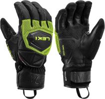 lyžařské rukavice Leki WCR Coach 3D , black-ice lemon, 9.5