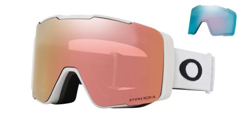 lyžařské brýle Oakley Line Miner Pro M Matte White/Prizm Snow Sage Gold Prescription