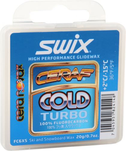 Skluzný vosk Swix Cera F Solid Turbo Cold - 20g (+2°C/-15°C)