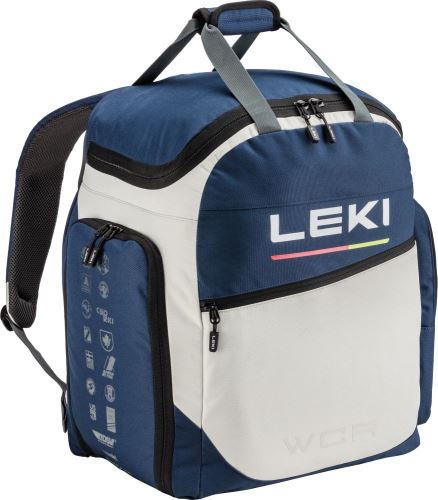 vak na lyžáky Leki Skiboot Bag WCR / 60L, dark denim-poppy red-dawn blue