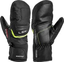 dětské lyžařské rukavice Leki Griffin 3D Junior Mitt, black-yellow, 4.0