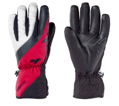 Dámské lyžařské rukavice Zanier Aurach GTX - black/pink