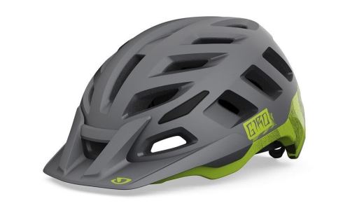 cyklistická helma GIRO Radix MIPS - Mat Metalic Black/Lime vel. L (59–63 cm)