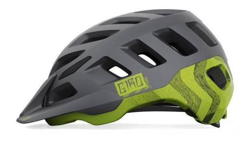 cyklistická helma GIRO Radix - Mat Metalic Black/Lime vel. L (59–63 cm)