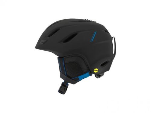 Lyžařská helma GIRO Nine MIPS Matte Black/Blue Sport Tech vel. M