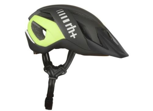 cyklistická helma RH+ 3in1, matt metal black/matt acid lime L/XL (58-62)