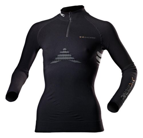 Dámské funkční triko X-Bionic Energizer Lady Shirt Long Sleeve Zip černé