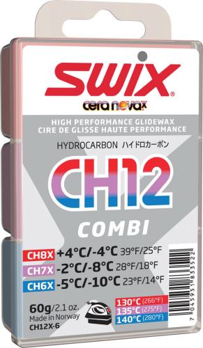 Skluzný vosk Swix CH12X COMBI - 60g combi