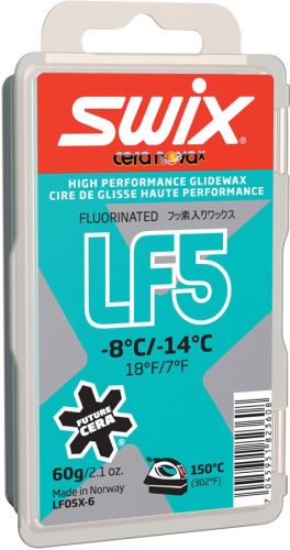 Skluzný vosk Swix LF5X - 60 g (-8/-14°C)