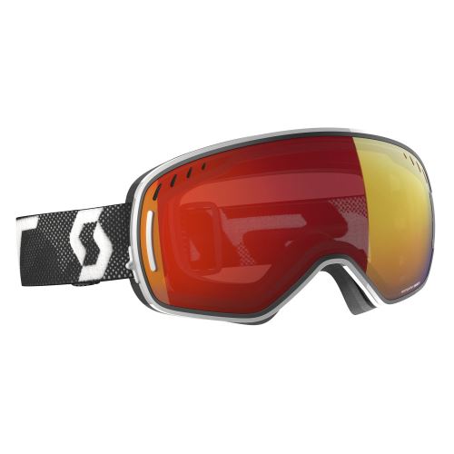 Lyžařské brýle Scott LCG - black/white/enhancer red chrome