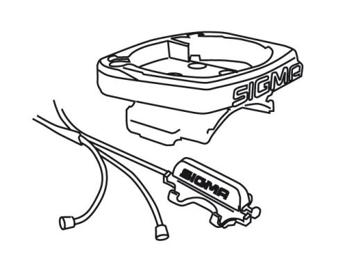 držák SIGMA computeru s kabeláží kompletní (BC 1909-2209) UNI