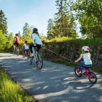 Naviják pro dětská kola Kidreel - červený