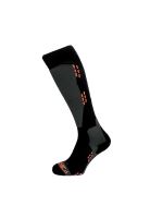 lyžařské ponožky TECNICA TECNICA Merino ski socks, black/orange Velikost 39-42