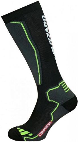 ponožky BLIZZARD Compress 85 ski socks, black/yellow, Velikost 35-38