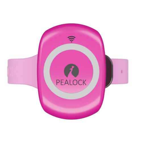 Pealock 1 – elektronický zámek růžový