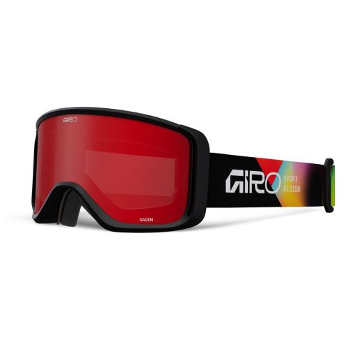 Giro GIRO Sagen Black Angles-Amber Scarlet/Yellow (2skla)