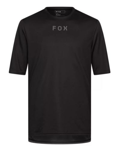 Pánský cyklo dres Fox Ranger Ss Jersey Wordmark - Black