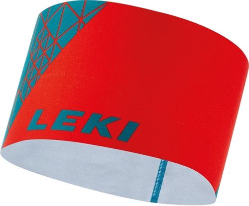 čelenka Leki 4 Season Headband - fluorescent red-turquoise