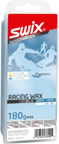 Závodní skluzový vosk Swix UR6 modrý - 180 g (-10/-20°C)