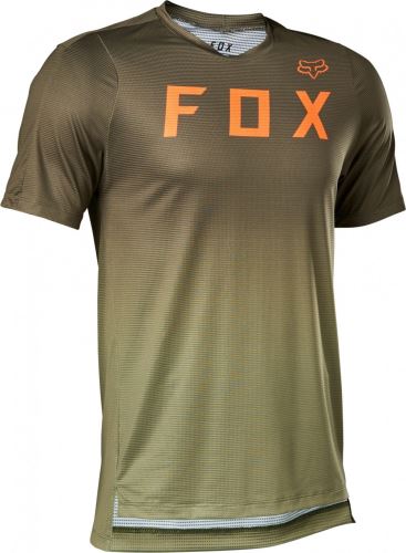 pánský cyklistický dres Fox Flexair Ss Jersey Bark