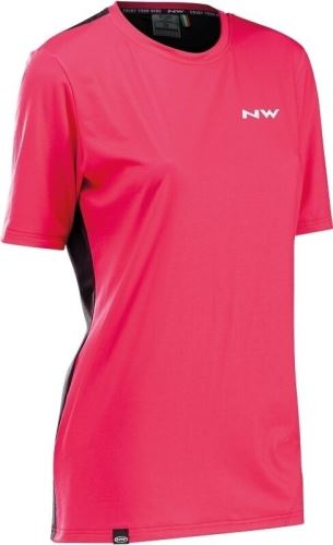 Dámský cyklistický dres NORTHWAVE Xtrail Woman Jersey Short Sleeve Black/Fuchsia - vel. L