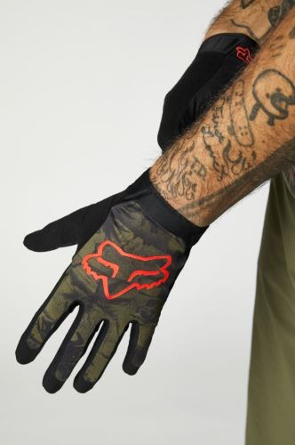 Cyklistické rukavice FOX Flexair Ascent Glove - Olive Green vel. XL
