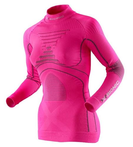 Dámské funkční triko X-Bionic Energy Accumulator Evo Shirt Long Turtle Neck Pink vel. L/XL