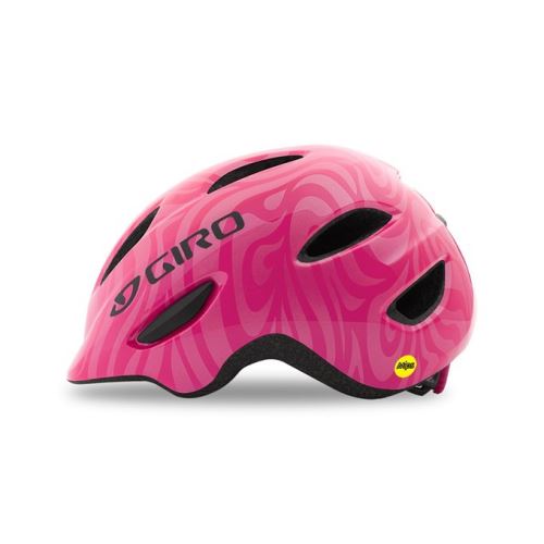 Dětská helma GIRO Scamp MIPS bright pink swirl vel. S