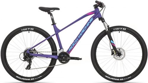 Dámské horské kolo Rock Machine Catherine 70-27 - mat violet/neon cyan/purple vel. (XS) 13,5" 2020
