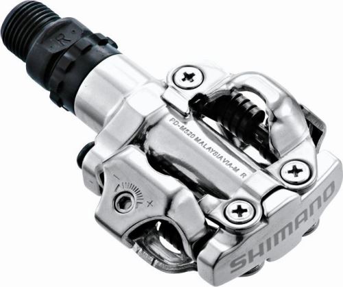 Pedál SPD SHIMANO PDM-520 - stříbrná