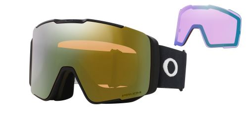 lyžařské brýle Oakley Line Miner Pro L Matte Black/Prizm Snow Sage Gold Prescription